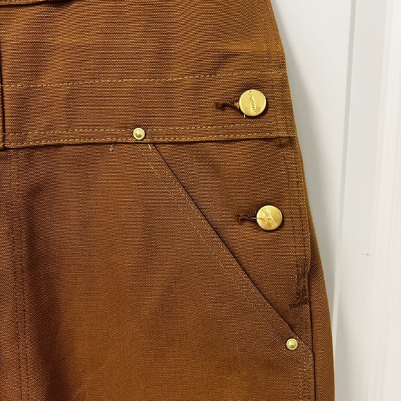 NWOT Men’s Light Brown Carhartt Work Overalls - Picture 11 of 16